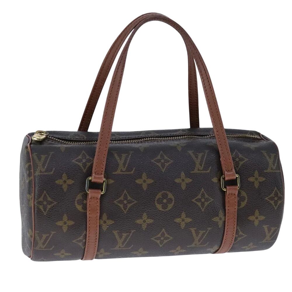 Louis Vuitton Papillon 30 M51385 Women’s Brown Leather Monogram Shoulder Handbag